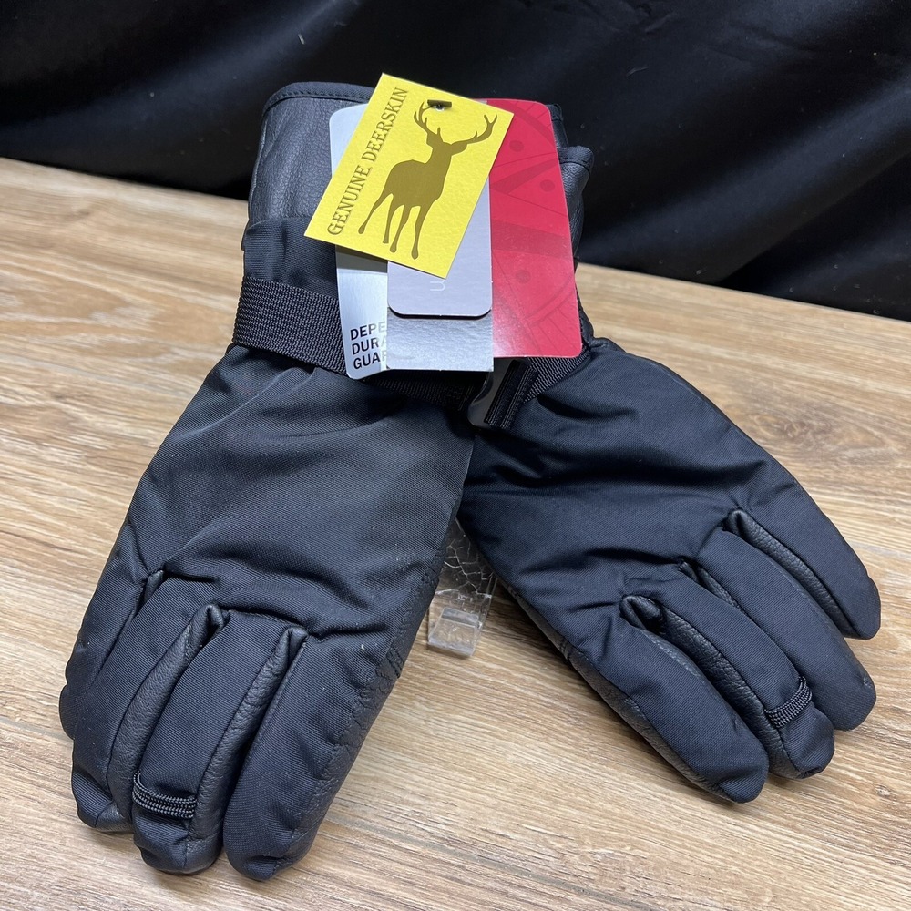Gander Mountain Deerskin Nylon Thinsulate Gloves Mens XXL Black 30-064BK-2X-G